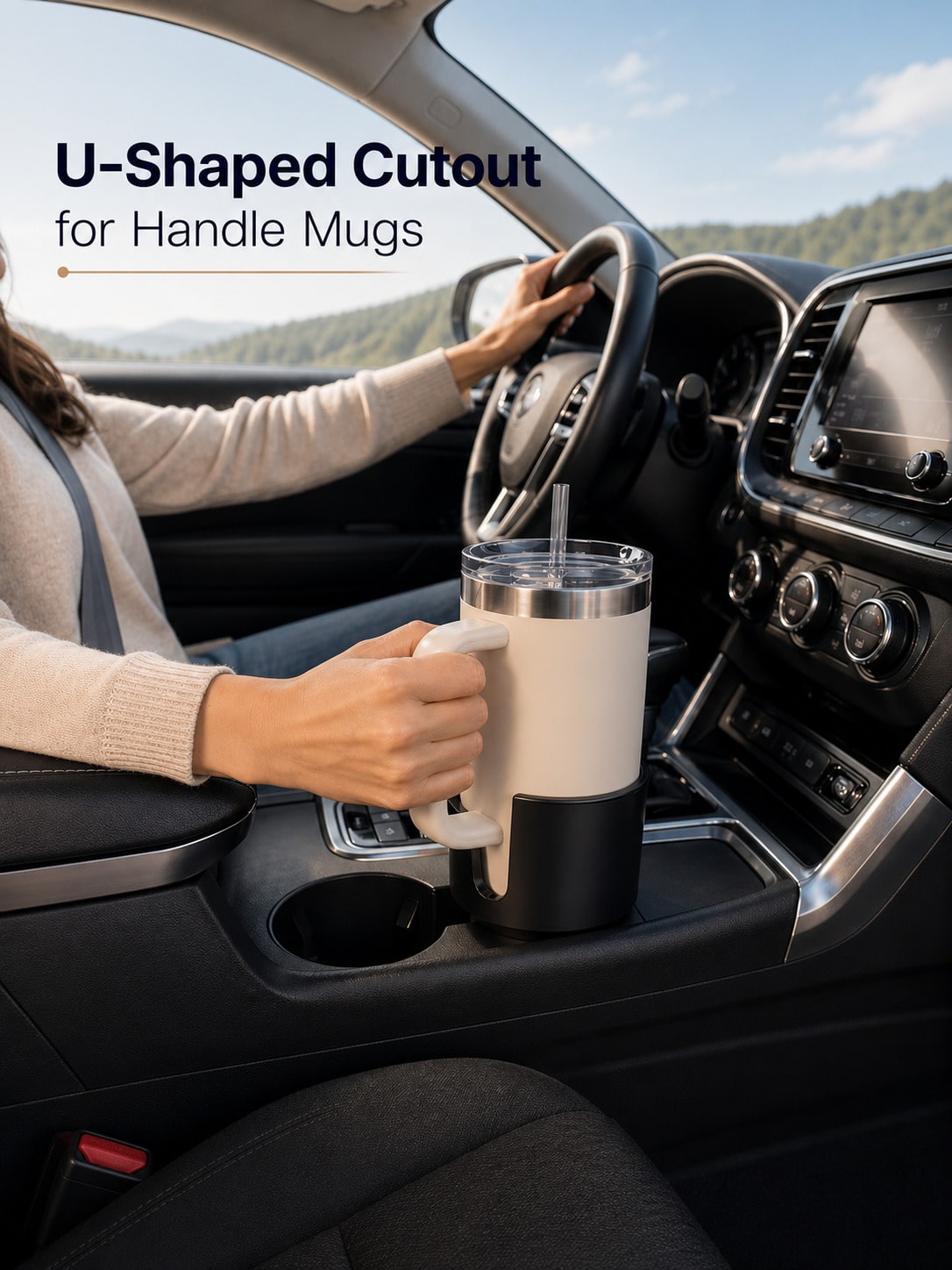 Tablet Car Accessories - Car Cup Holder Expander Adapter for