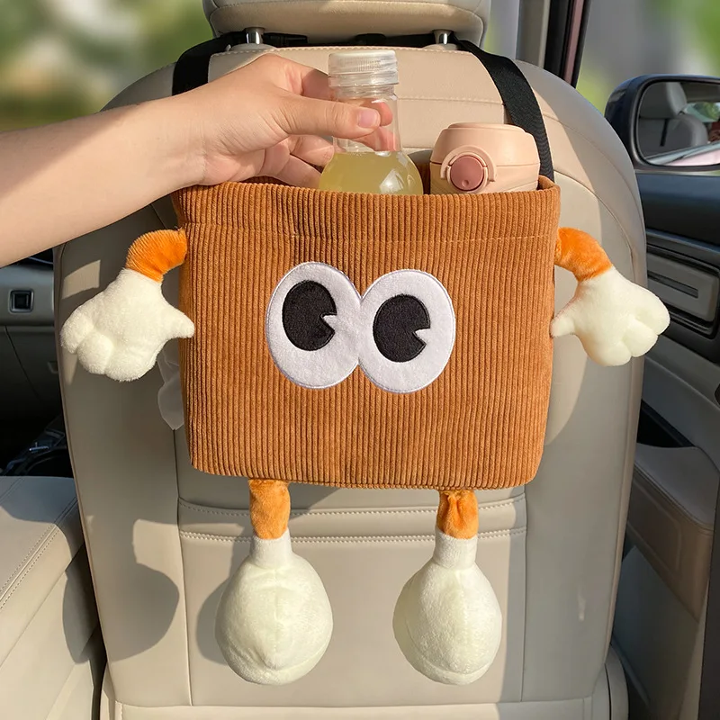 Tablet Car Accessories - Car Trash Can Bin Cartoon Eye