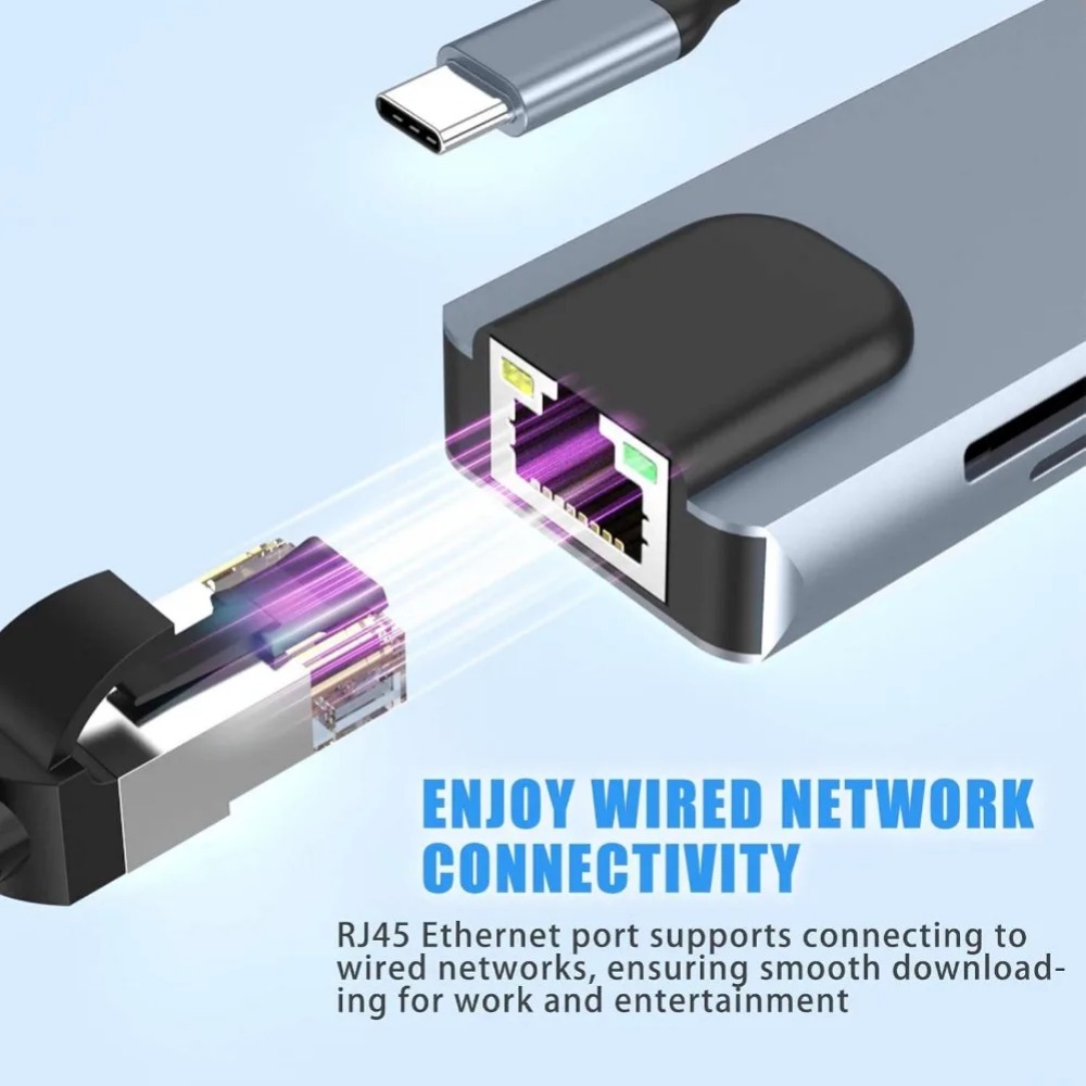 USB C Hub 8/7 in 1 4K HDMI Ada - đánh giá và giá Hdmi Adapter Tablet