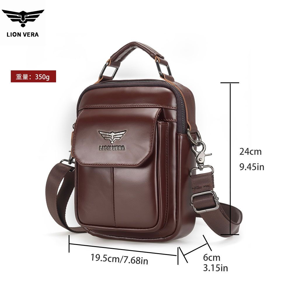 LION VERA Men's Genuine Leathe - đánh giá và giá Tablet Accessories Bag