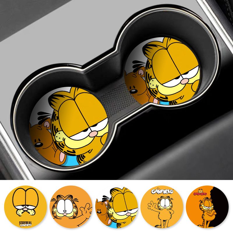 Cartoon Garfield Car Cup Coast - đánh giá và giá Tablet Car Accessories