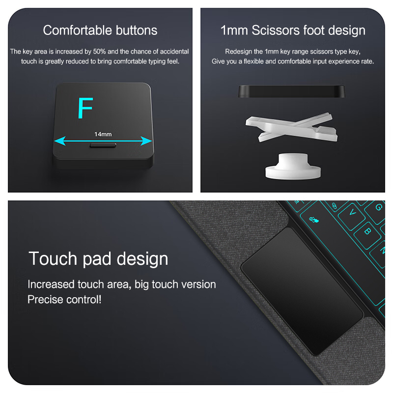 Magic Keyboard Case For Xiaomi - đánh giá và giá Redmi Tablet Accessories