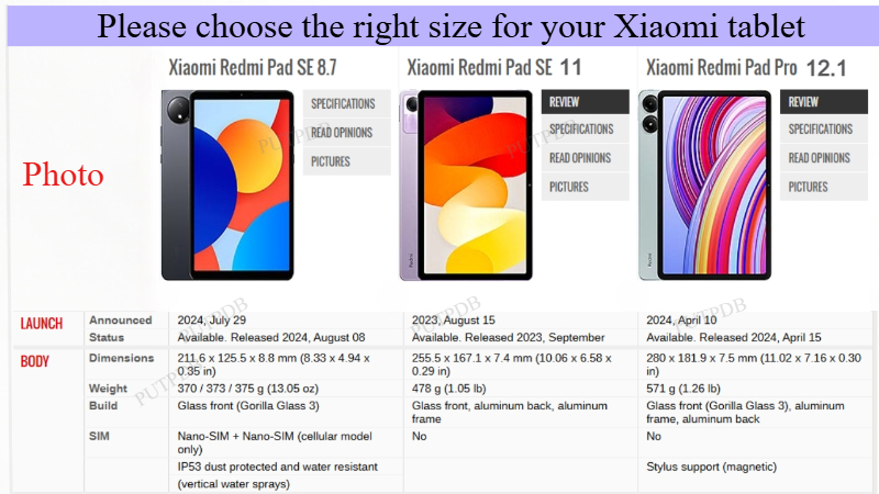 Case For Xiaomi RedMi Pad 10.6 - đánh giá và giá Redmi Tablet Accessories